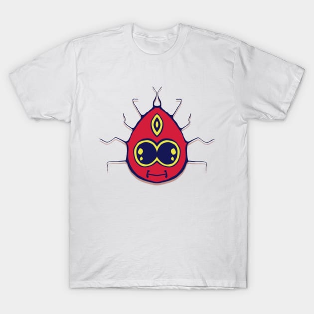 Silly Bugger Happy Smiles Tribal Bug T-Shirt by JMCdesign